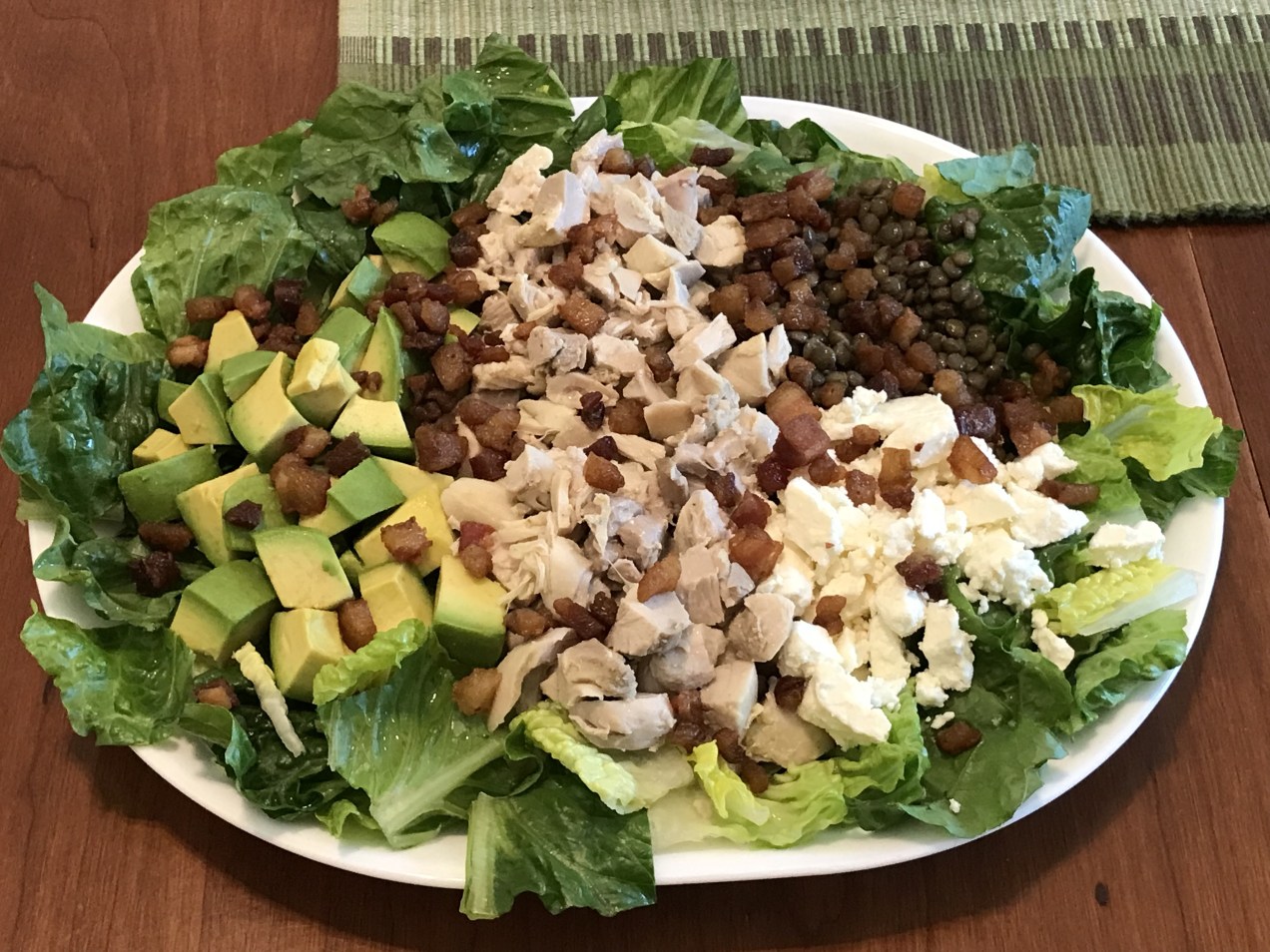 Modified Cobb salad platter