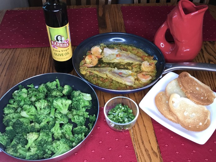 Italian Marches fish dinner