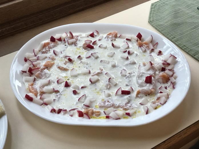 salmon carpaccio